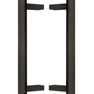 Ручки-скоби ABARO Sydney 45° W:40*20 mm SS 304 двосторонні, чорний RAL 9005 (Україна) X=800/L=1000