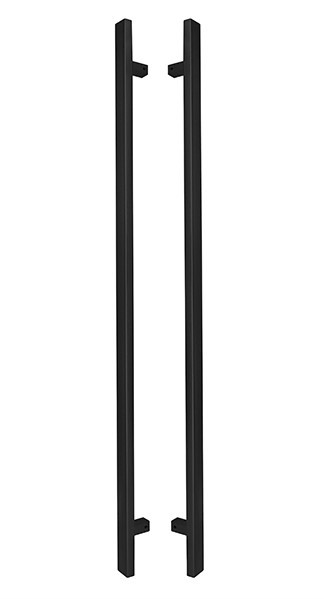 Ручки скоби двосторонні ABARO Sydney 90° W:40*20mm SS 304 чорний RAL 9005 (Україна)