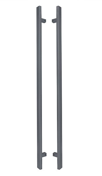 Двосторонні ручки скоби ABARO Sydney 90° W:40*20mm SS 304 антрацит RAL 7016 (Україна)