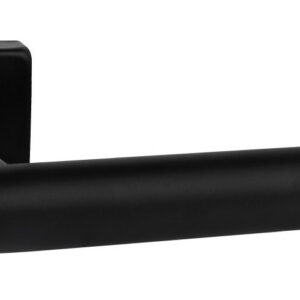 Ручка для дверей Almar Alba квадратна розетка, чорний матовий (Італія)