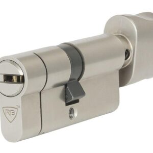 Циліндровий механізм RB D7R ключ/тумблер нікель-сатин (Ізраїль) 105 мм 45х60Т