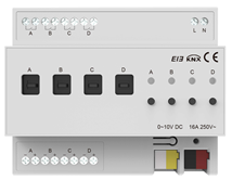 4-канальний KNX димер Akubela 0–10 В (Китай)