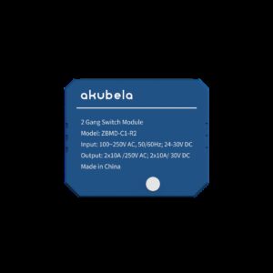 Вимикач двоканальний Akubela ZBMD-C1-R2 (Китай)